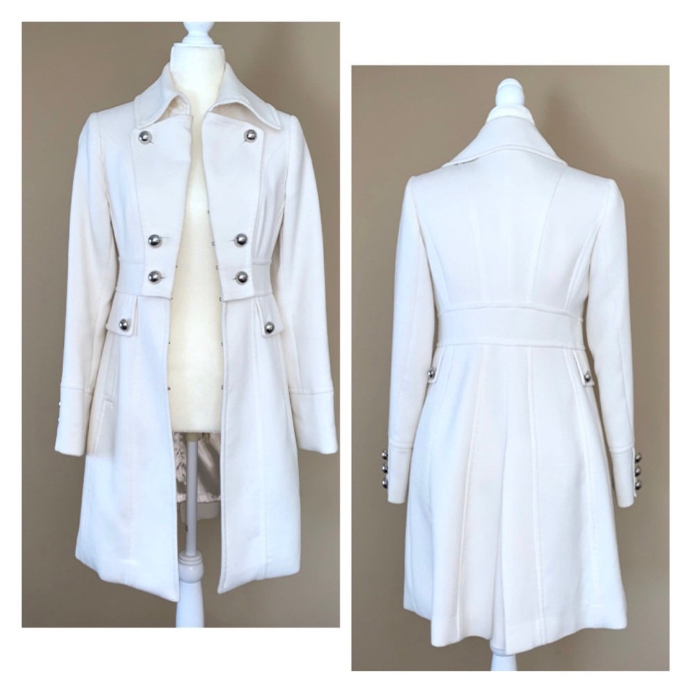 WHITE | BLACK  Womens Coat